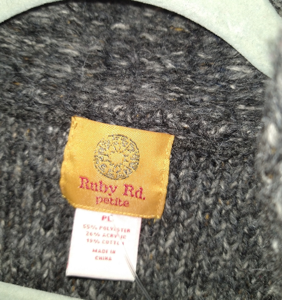Gray Ruffled Cardigan - Picture 5 of 5